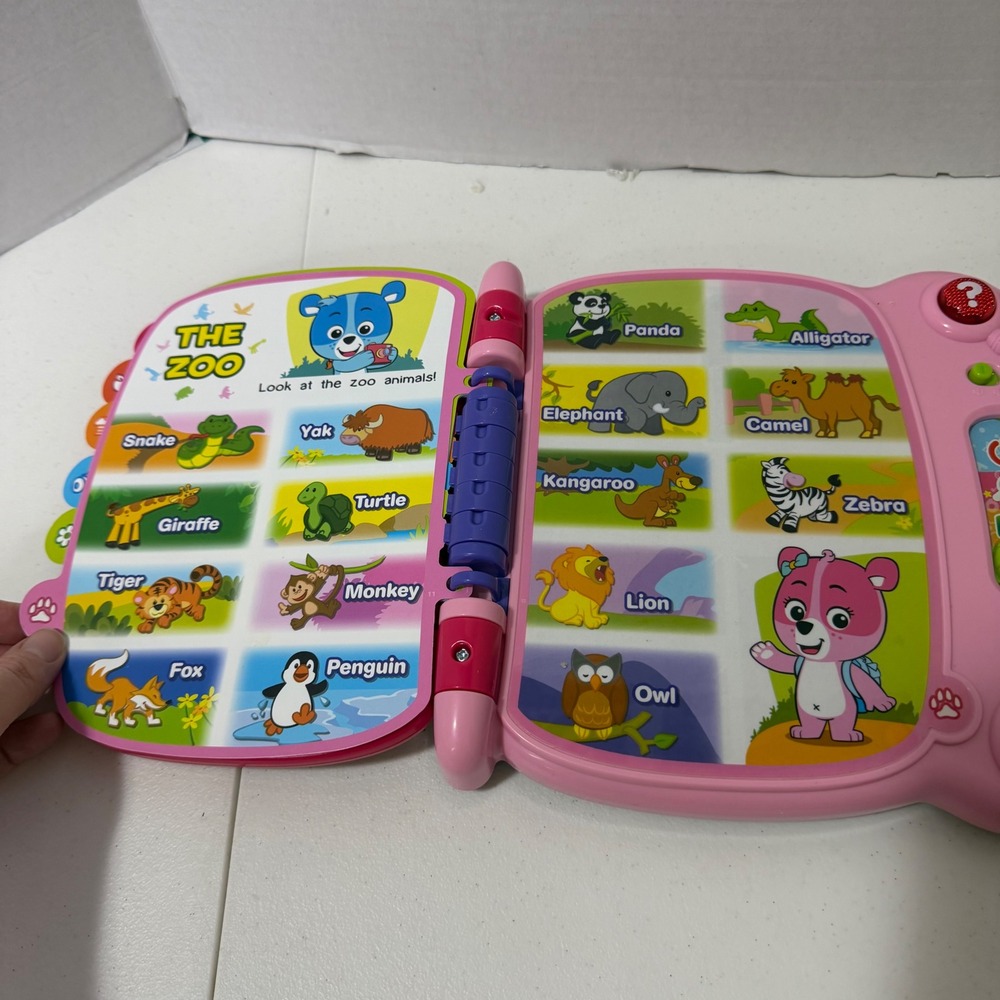 VTech Touch & Teach Word Book Pink Toddler Educational Interactive Toy Working - Picture 5 of 9